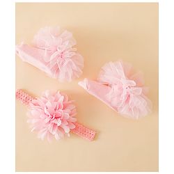 Bonfino Headband & Socks Combo Set- Pink