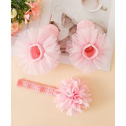 Bonfino Headband & Socks Combo Set- Pink