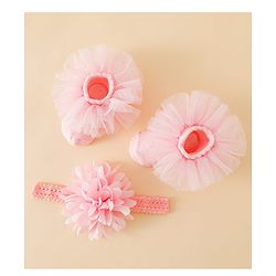 Bonfino Headband & Socks Combo Set- Pink