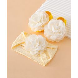 Bonfino  Free Size Hair Accessories Combo Sets - Yellow