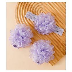 Bonfino Free Size Hair Accessories Combo Sets - Purple