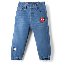 Bonfino Marvel 100% Cotton Denim Full Length Jeans with Spider Man Graphic - Blue