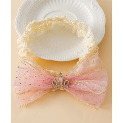 Bonfino Free Size Bow Headbands - Pink