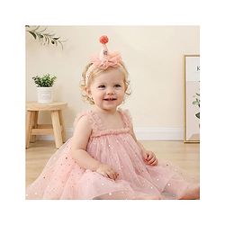 Bonfino Free Size Birthday Headbands - Light Pink
