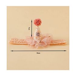 Bonfino Free Size Birthday Headbands - Light Pink