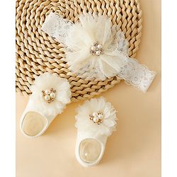 Bonfino Hair Accessories Combo Sets - Beige