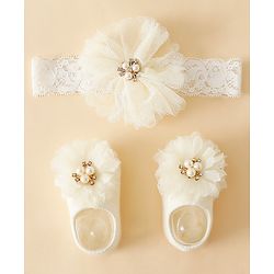 Bonfino Hair Accessories Combo Sets - Beige