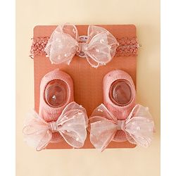 Bonfino Hair Accessories Combo Sets - Dark Pink