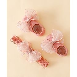 Bonfino Hair Accessories Combo Sets - Dark Pink