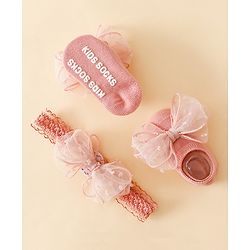 Bonfino Hair Accessories Combo Sets - Dark Pink