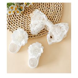 Bonfino Hair Accessories Combo Sets - White