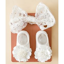 Bonfino Hair Accessories Combo Sets - White
