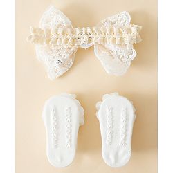 Bonfino Hair Accessories Combo Sets - White