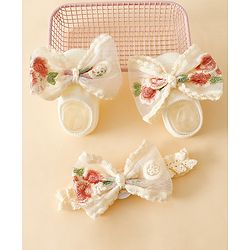 Bonfino Hair Accessories Combo Sets - Beige