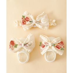 Bonfino Hair Accessories Combo Sets - Beige