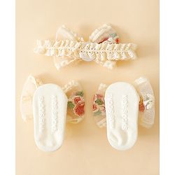 Bonfino Hair Accessories Combo Sets - Beige