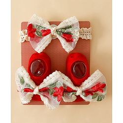 Bonfino Hair Accessories Combo Sets - Red
