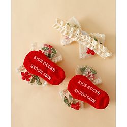 Bonfino Hair Accessories Combo Sets - Red