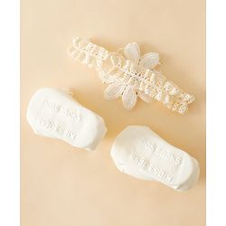 Bonfino Hair Accessories Combo Sets - Off White