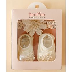 Bonfino Hair Accessories Combo Sets - Off White