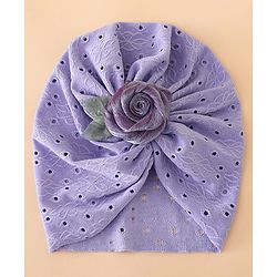 Bonfino Free Size Rose Headbands - Purple