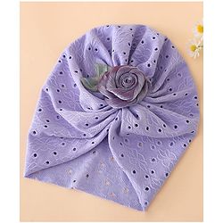 Bonfino Free Size Rose Headbands - Purple