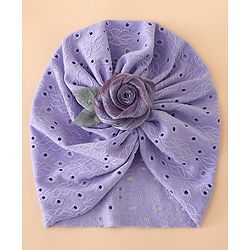 Bonfino Free Size Rose Headbands - Purple