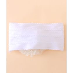 Bonfino Free Size Floral Headbands - White
