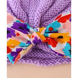 Bonfino Free Size Bow Headbands - Purple