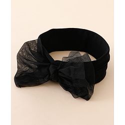 Bonfino Bow Free Size Headbands - Black