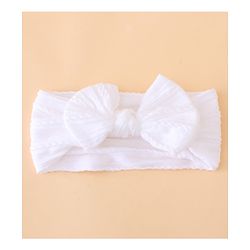 Bonfino Free Size Baby Headbands With Floral Print Bow Applique Pack of 5 - Multicolor