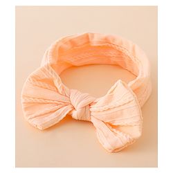 Bonfino Free Size Baby Headbands With Bow Applique Pack of 5 - Multicolor