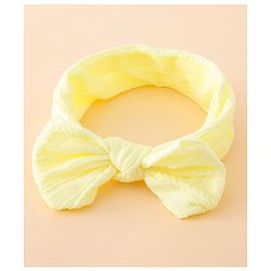 Bonfino Free Size Baby Headbands With Bow Applique Pack of 5 - Multicolor