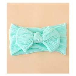 Bonfino Free Size Baby Headbands With Bow Applique Pack of 5 - Multicolor