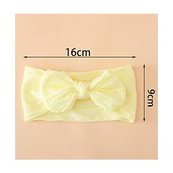 Bonfino Free Size Baby Headbands With Bow Applique Pack of 5 - Multicolor