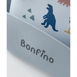 Bonfino Silicone Baby Bibs with Crumb Catcher - Dusty Blue| Adjustable Fit| Soft & Comfortable| Foldable & Travel Friendly| Easy to Clean| Feeding Essential For Babies| Button Closure