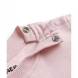 Bonfino Disney Interlock Knit Half Sleeves Oversized T-Shirt with Front & Back Car Graphics - Peach
