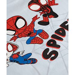 Bonfino Marvel Cotton Interlock knit Half Sleeves T-Shirt with  Front & Back Spider-Man Print - Sky Blue