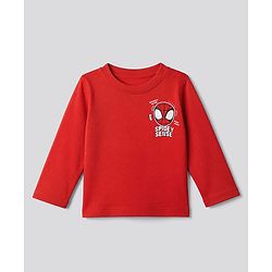 Bonfino Marvel 100% Cotton Interlock Knit Full Sleeves T-Shirt & Pajama Night Suits with Spider Man Graphics Print Pack of 3 - Light Blue Red Navy Blue
