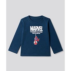Bonfino Marvel 100% Cotton Interlock Knit Full Sleeves T-Shirt & Pajama Night Suits with Spider Man Graphics Print Pack of 3 - Light Blue Red Navy Blue
