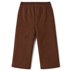 Bonfino Woven Solid Full Length Striped Trouser - Brown