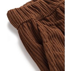 Bonfino Woven Solid Full Length Striped Trouser - Brown