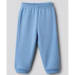Bonfino Boys 100% Cotton Knit Full Sleeve T-shirt & Jogger Night Suit with Bear Print in Blue White Pack of 3