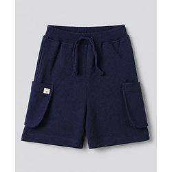 Bonfino 100 % Cotton Knit Striped Shorts Pack of 3 in Blue