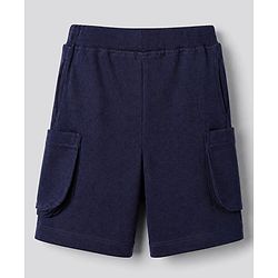 Bonfino 100 % Cotton Knit Striped Shorts Pack of 3 in Blue