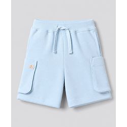 Bonfino 100 % Cotton Knit Striped Shorts Pack of 3 in Blue