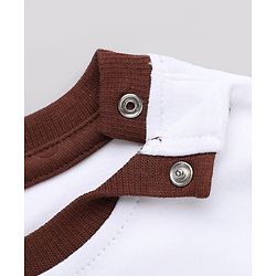 Bonfino 100% Cotton Knit Full Sleeves T-Shirts with Bear Applique in Beige Brown Pack of 3
