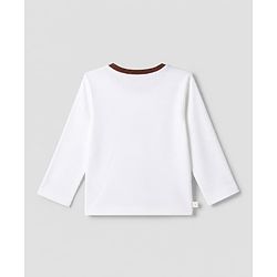 Bonfino 100% Cotton Knit Full Sleeves T-Shirts with Bear Applique in Beige Brown Pack of 3