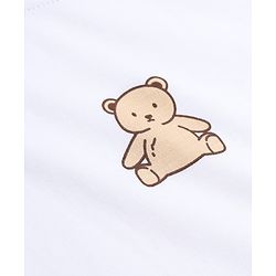 Bonfino 100% Cotton Knit Full Sleeves T-Shirts with Bear Applique in Beige Brown Pack of 3