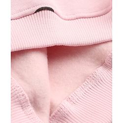 Bonfino Cotton Mix Knit Full Sleeves Oversied Winter Wear Suit With Heart Print - Pink